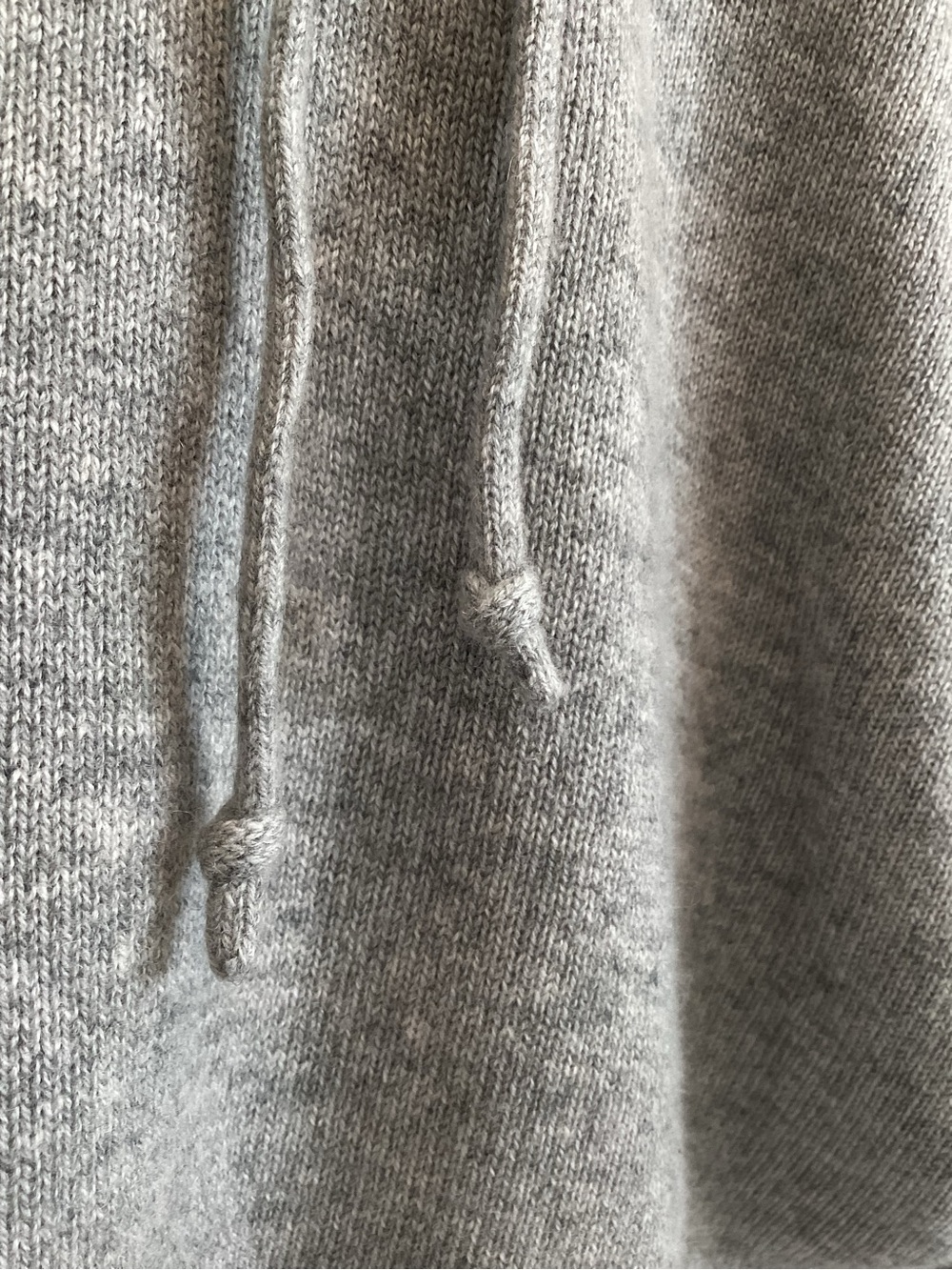 Athleta Alpine Cashmere Blend Cropped Hooded Sweater Small Gray - Picture 9 of 16
